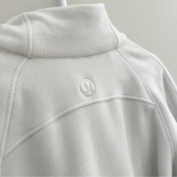 Lululemon Scuba Oversized Half-Zip fleece sweatshirt XS /S cream off white - Picture 3 of 7